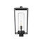 Z-Lite Sheridan 1 Light Outdoor Post Mount Fixture, Black And Seedy 594PHBS-BK - alternate 4